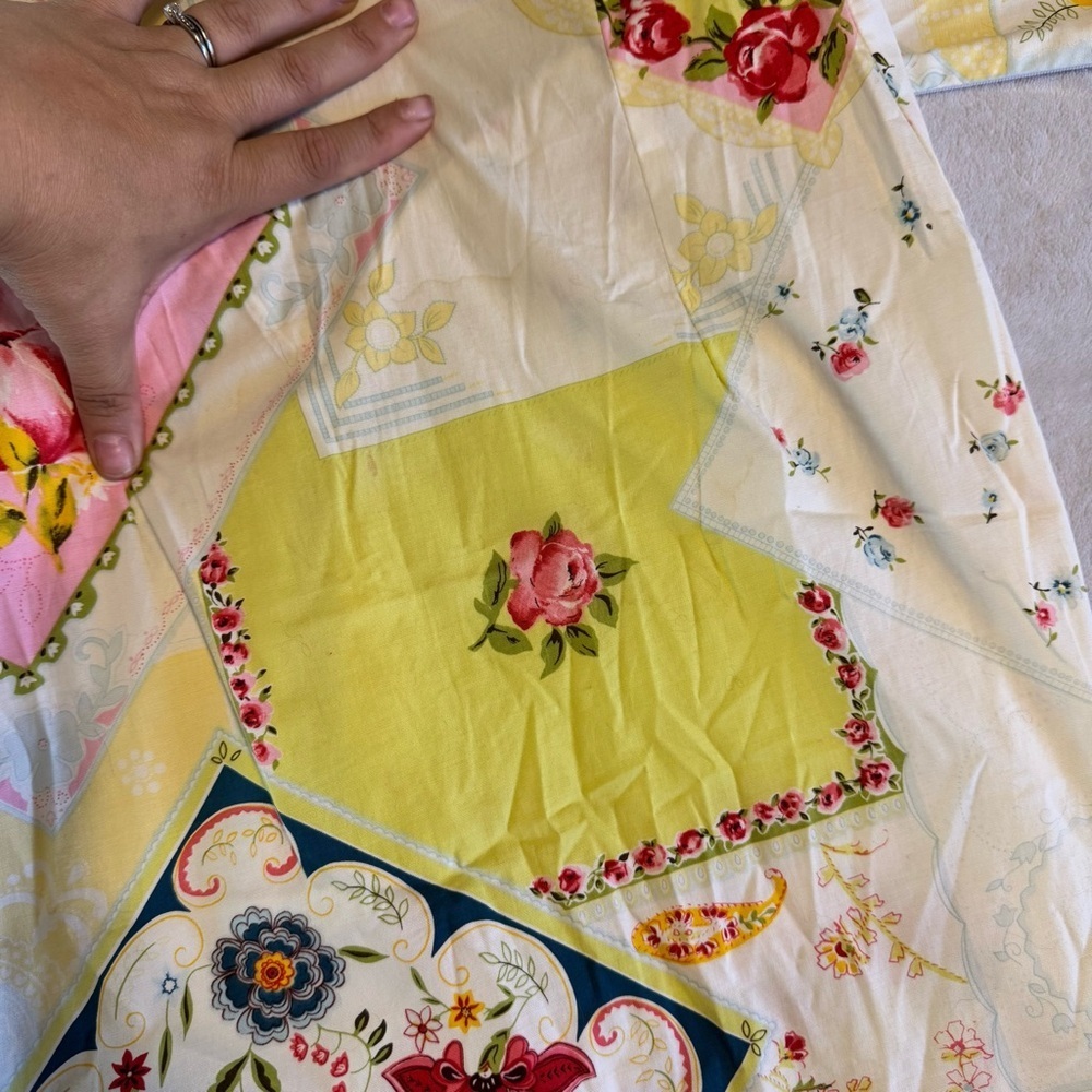 Vintage To The Max Patchwork Floral Mini Sundress Small - Picture 7 of 7